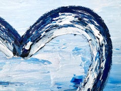 "My Heart of the Ocean" Contemporary Pop Diamond Dust Oil Painting on Canvas
