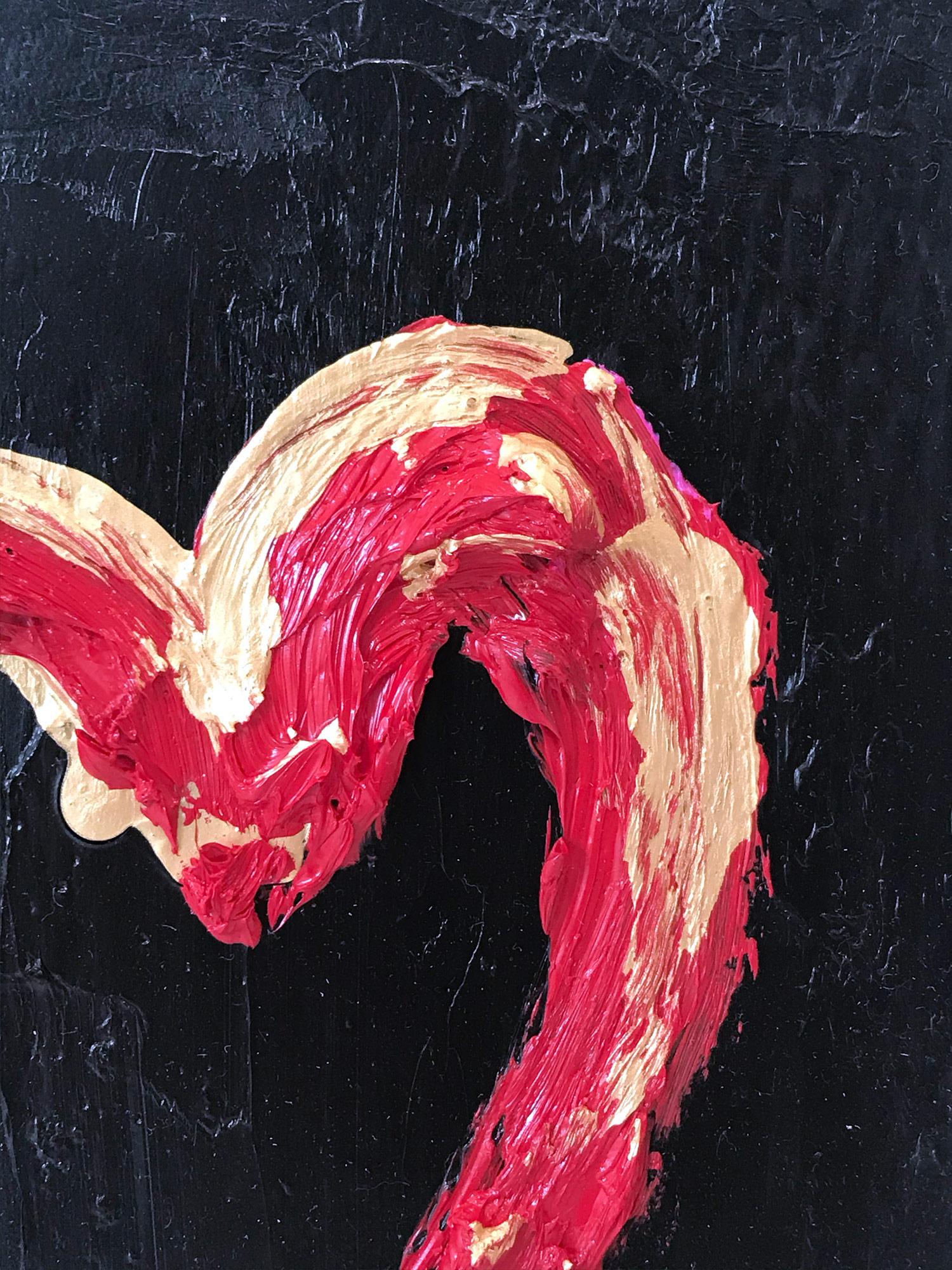 Motivated by bold color and fast brushwork, we are moved by the simplicity and thick textured oil paints in these works. Shaoul’s “My Heart Collection” is a vibrant and energetic display of love encapsulated in these miniature hearts, leaving us