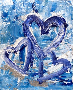 "My Hearts of the Ocean" Oil Painting on Board with White Floater Frame