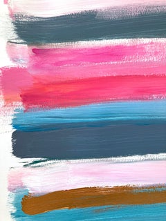 "My Horizon - Antigua" Abstract Color Field Contemporary Painting on Paper