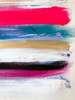 "My Horizon - Belize" Abstract Color Field Contemporary Pop Painting on Paper