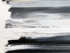 "My Horizon - Letters to Paris" Abstract Color Gold Field Contemporary Painting