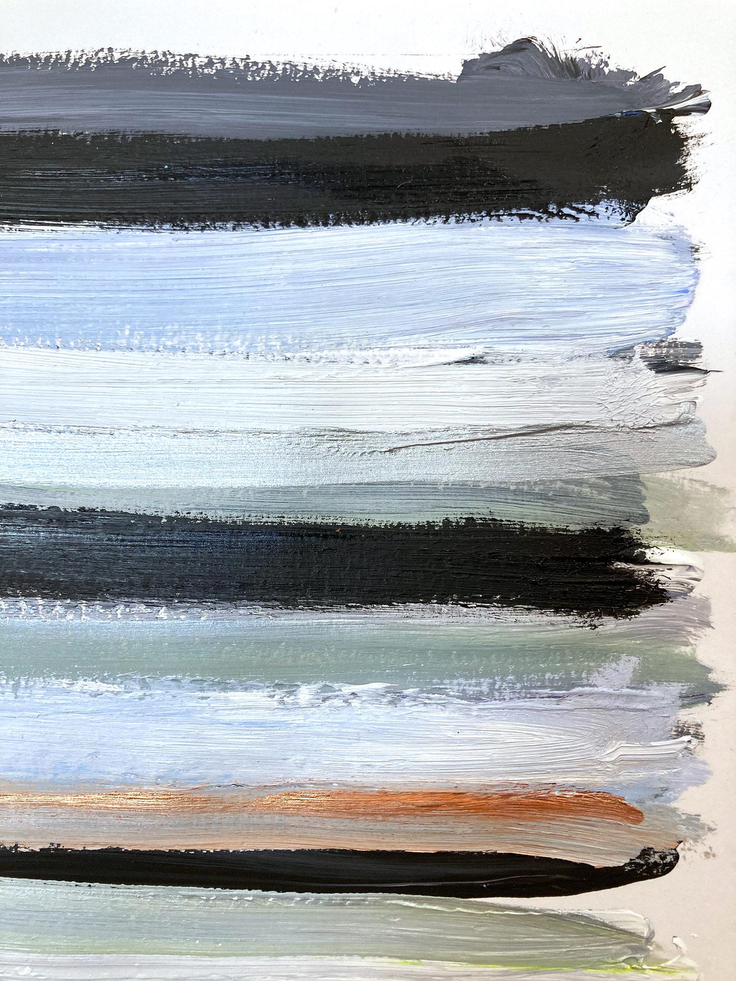 Un'opera in acrilico e olio su carta pesante con un uso brillante del colore e della texture. Siamo concentrati sulla semplicità della bellezza nel momento in cui Shaoul crea una palette traslucida ma molto colorata con un uso intenso della pittura,