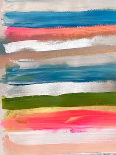 "My Horizon - Fiji" Peinture contemporaine à champs de couleurs sur papier Inspirée par Rothko