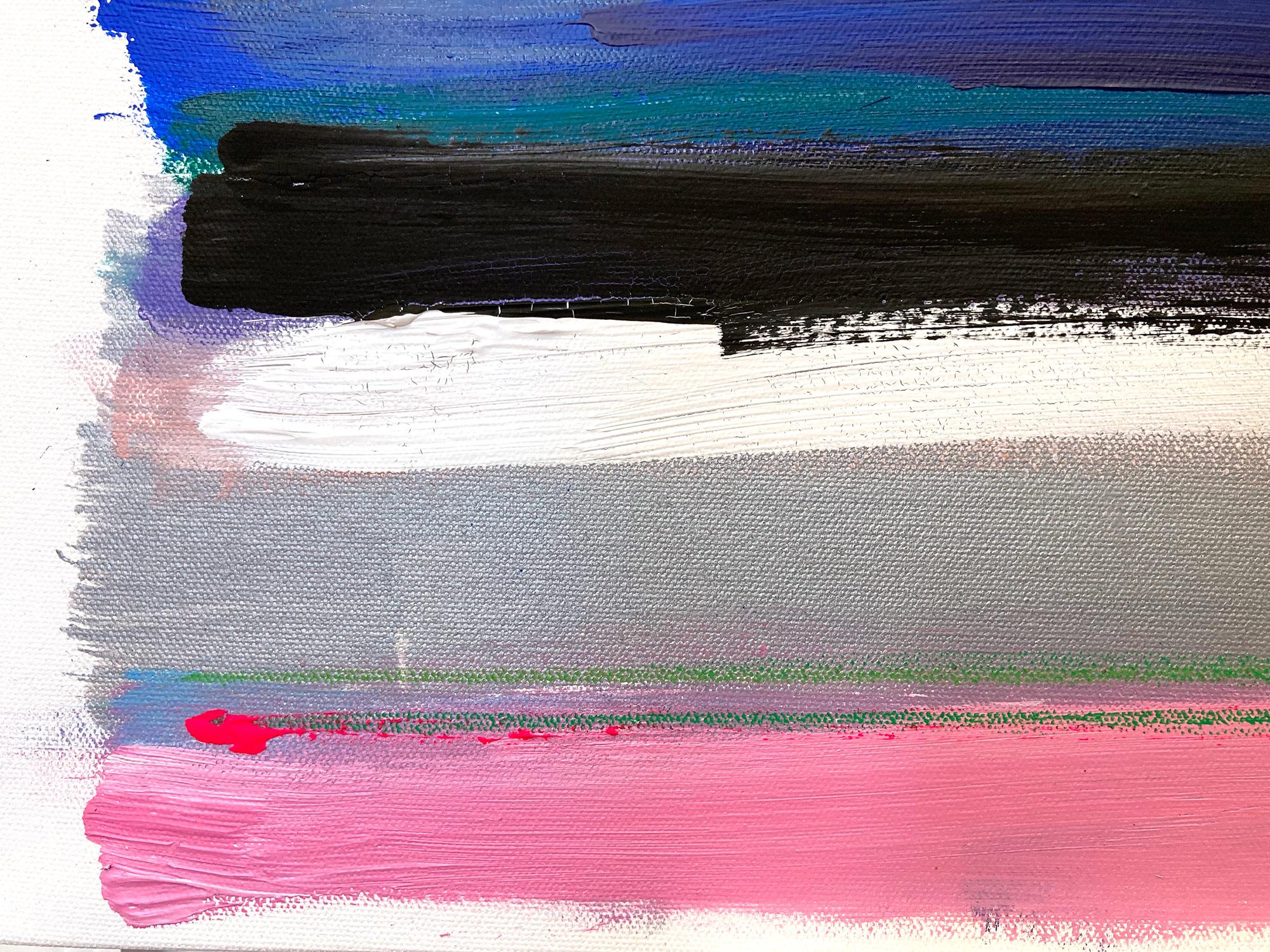 Un'opera in acrilico e olio su tela con un uso brillante del colore e della texture. Siamo concentrati sulla semplicità della bellezza nel momento in cui Shaoul crea una palette traslucida ma molto colorata con un uso intenso della pittura,