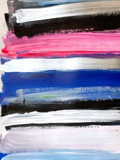 "My Horizon - Manhattan Lights" Farbfeldmalerei auf Papier