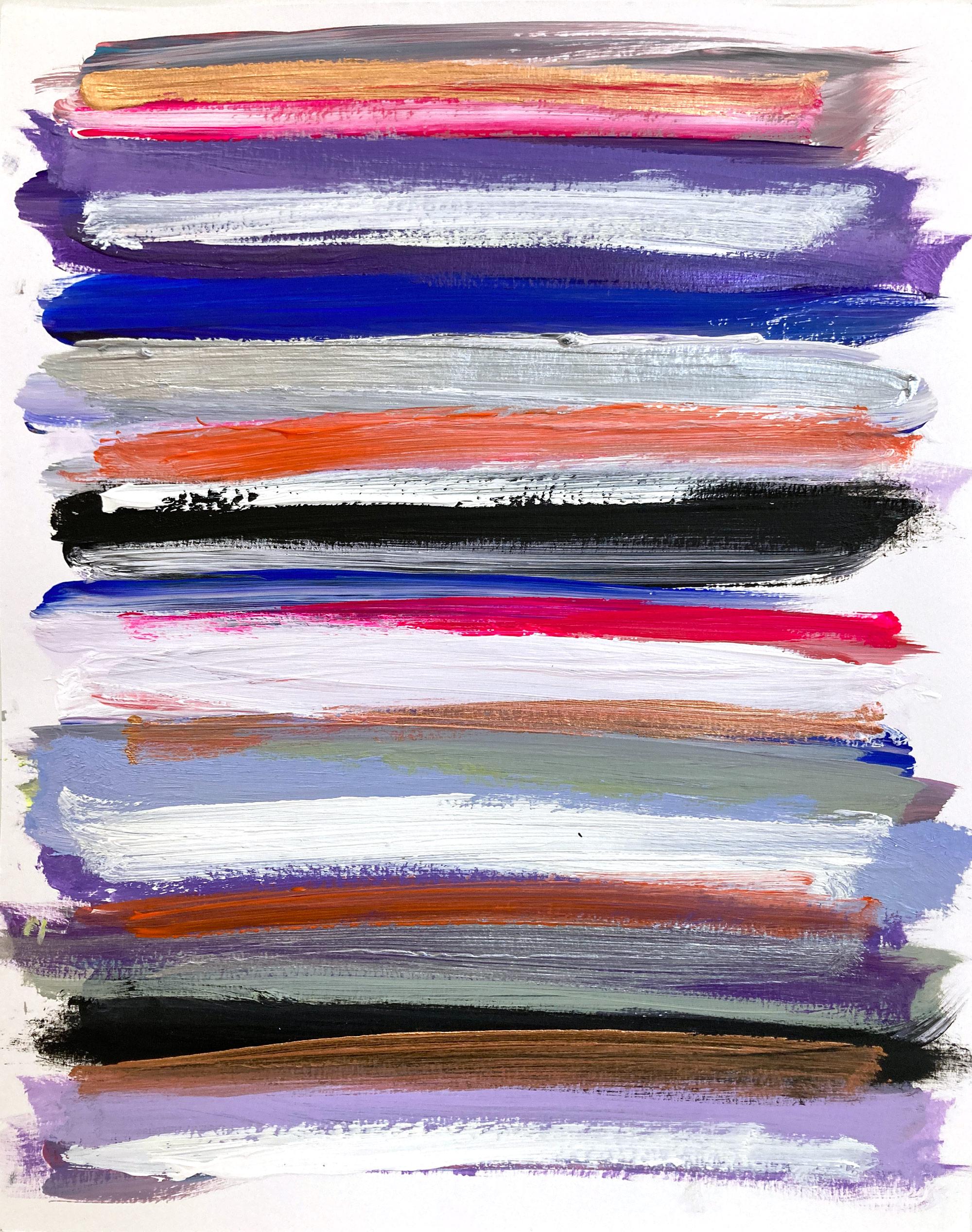 "My Horizon - Manhattan Nights" Abstraktes Farbfeld Zeitgenössisches Ölgemälde