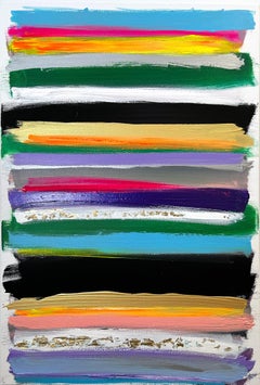 "Il mio orizzonte - Notti a Manhattan" Pittura contemporanea astratta in campo cromatico