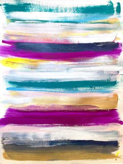 "My Horizon - Manhattan Nights" Abstract Colorful Contemporary Pop Painting