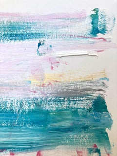 "My Horizon -Queen Victoria" Abstract Color Field Contemporary Painting on Paper