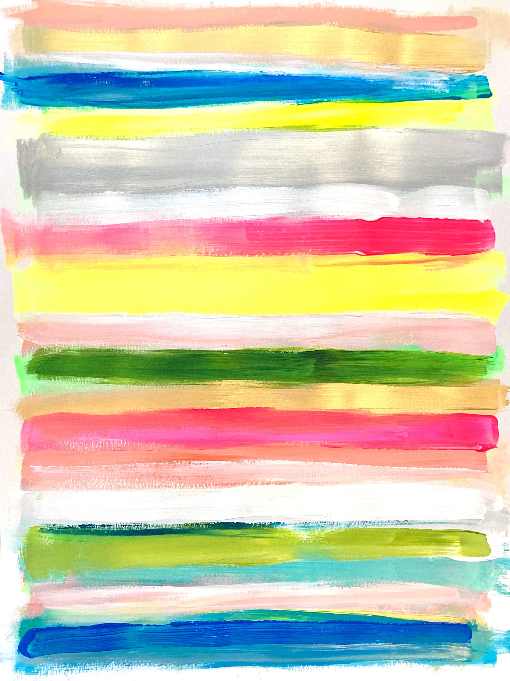 "My Horizon - Saint Barthélemy" Color Field Painting on Paper Rothko Inspired