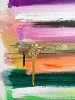 "My Horizon - Saint Barths" Abstract Color Field Contemporary Painting on Canvas