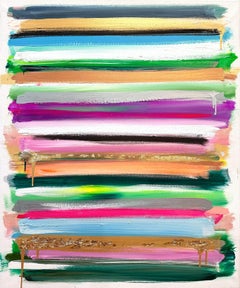 "Mein Horizont - Saint Barths" Abstraktes Farbfeld Zeitgenössische Malerei auf Leinwand