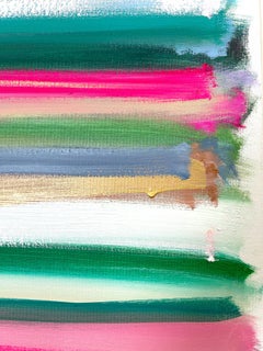 "My Horizon - Saint Tropez" Abstract Color Field Contemporary Painting on Canvas