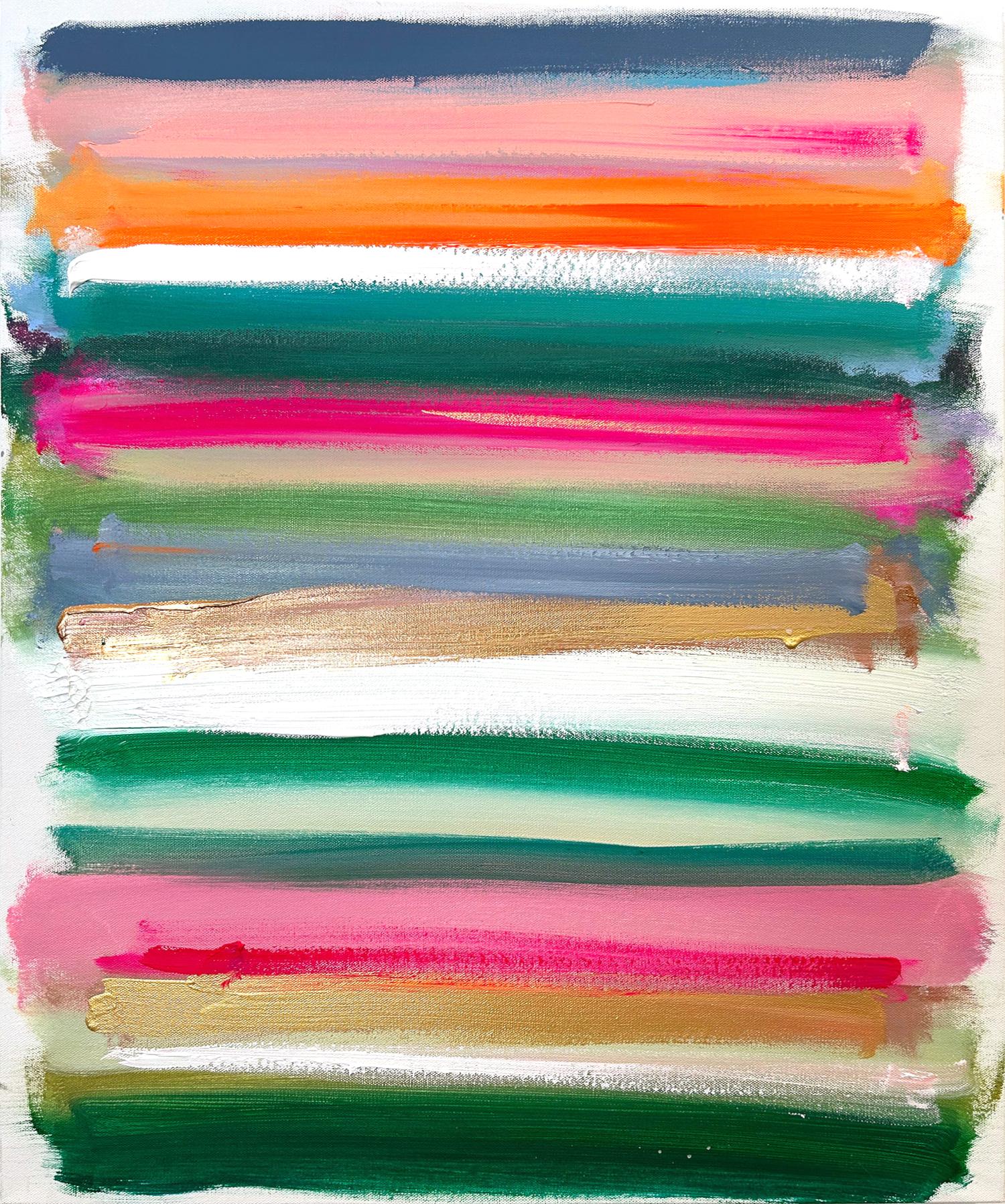 "My Horizon - Saint Tropez" Abstract Color Field Contemporary Painting on Canvas