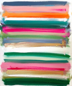 "My Horizon - Saint Tropez" Abstract Color Field Contemporary Painting on Canvas