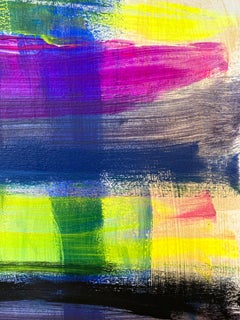 "My Horizon - San Giovanni" Abstract Color Field Contemporary Painting on Paper