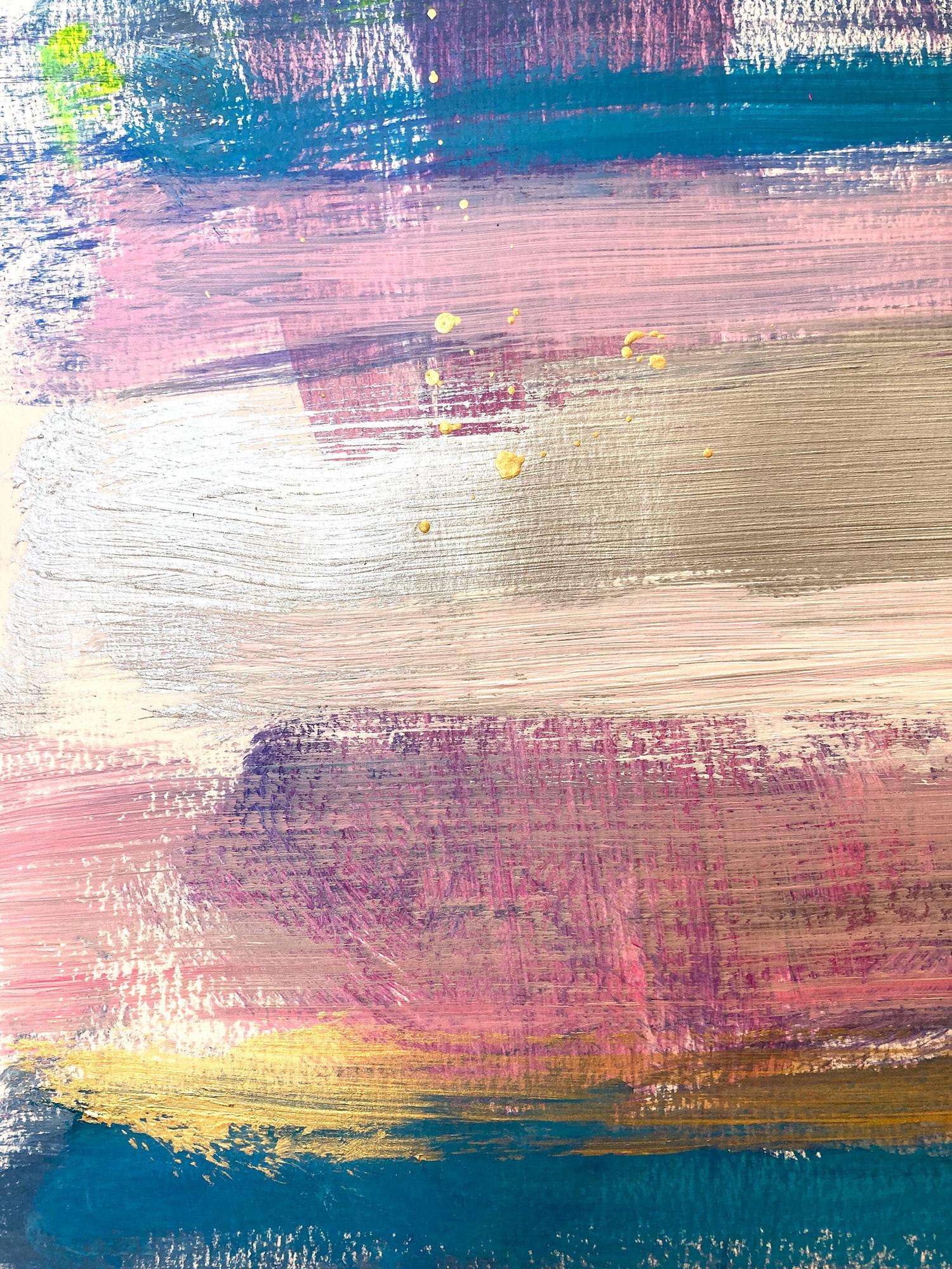 Un'opera in acrilico e olio su carta pesante con un uso brillante del colore e della texture. Siamo concentrati sulla semplicità della bellezza nel momento in cui Shaoul crea una palette traslucida ma molto colorata con un uso denso della pittura,