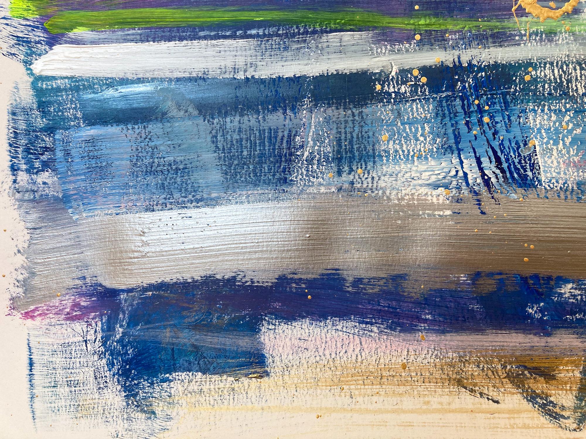 Abstraktes Farbfeld „My Horizon – St. Ives“ Zeitgenössisches Gemälde auf Papier im Angebot 2