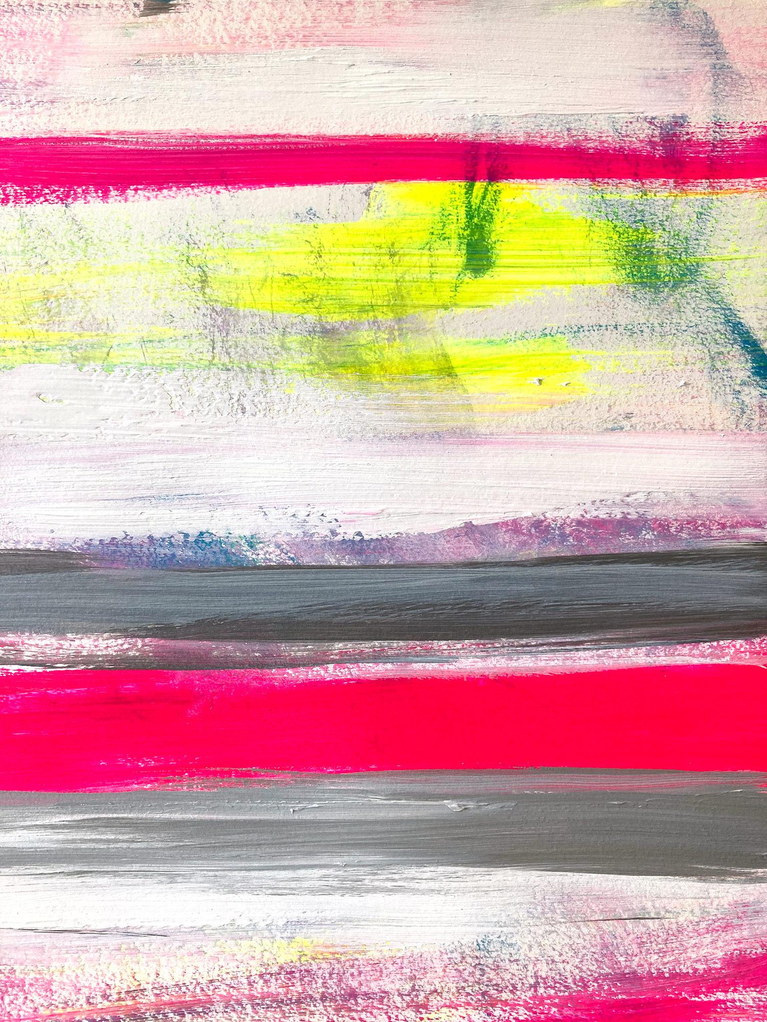 „My Horizon – St. Ives“ Abstraktes Farbfeld Zeitgenössisches Pop-Gemälde auf Papier im Angebot 3