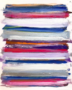 "My Horizon - Summers in The Hamptons" Color Field Contemporary Oil Painting