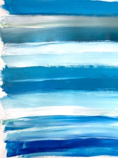 "My Horizon - The Maldives" Color Field Contemporary Painting on Paper