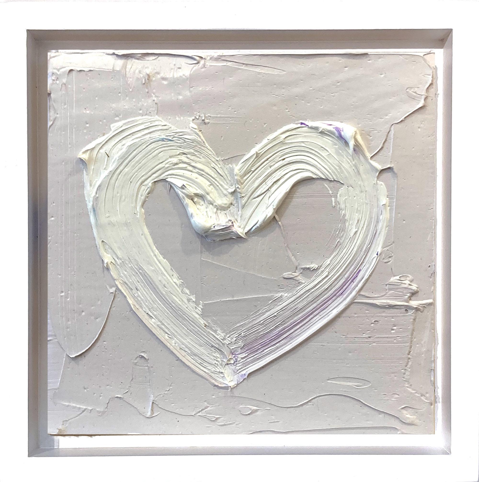 "My in the Clouds Heart" Pop Art Ölgemälde mit weißem Schweberahmen