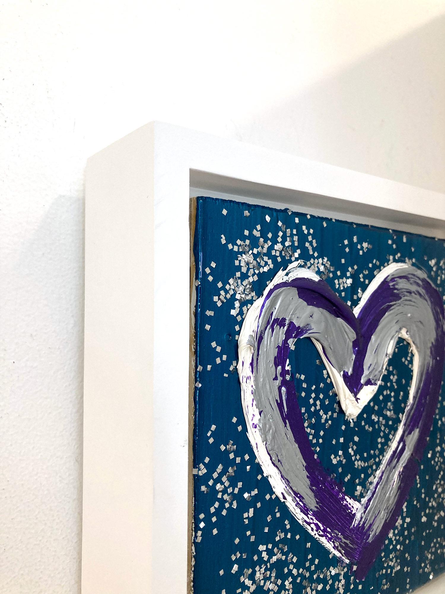 „My Let it Be Heart“ Buntes Pop-Art-Ölgemälde mit weißem Floater-Rahmen im Angebot 1