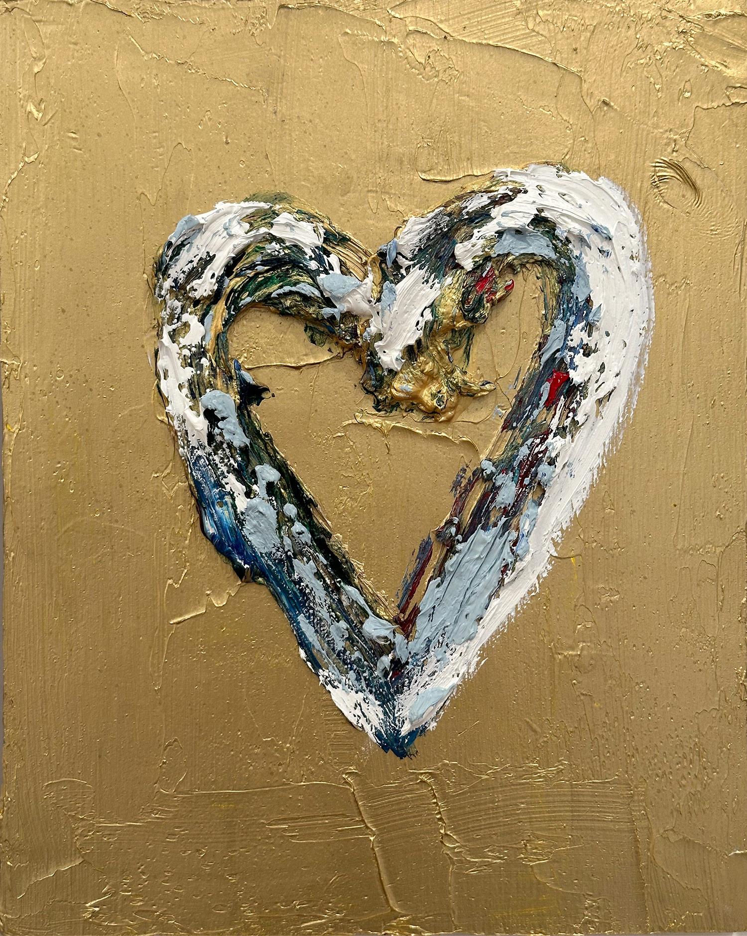Motivated by bold color and fast brushwork, we are moved by the simplicity and thick textured oil paints in these works. Shaoul’s “My Heart Collection” is a vibrant and energetic display of love encapsulated in these miniature hearts, leaving us