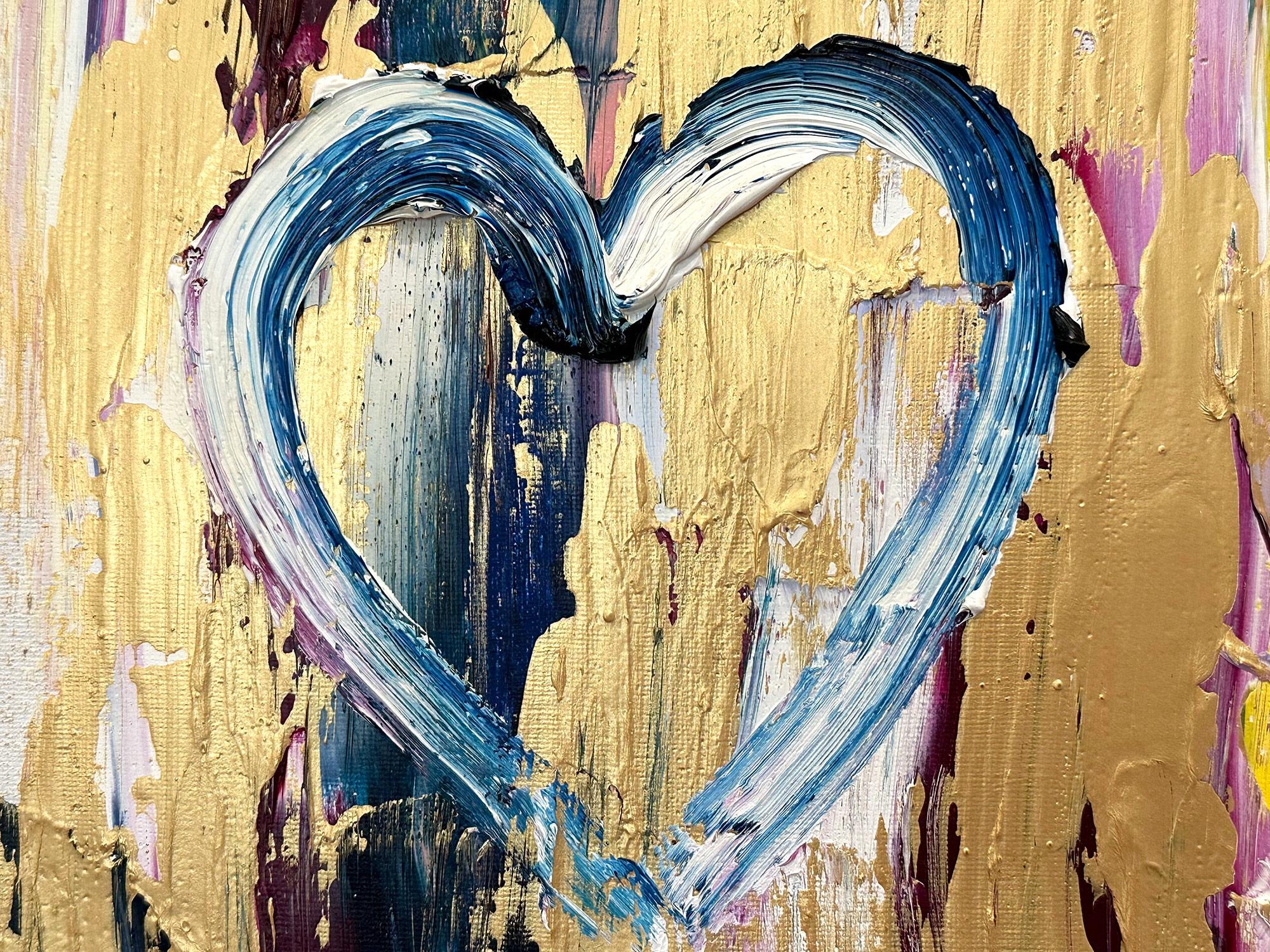 heart painting on canvas