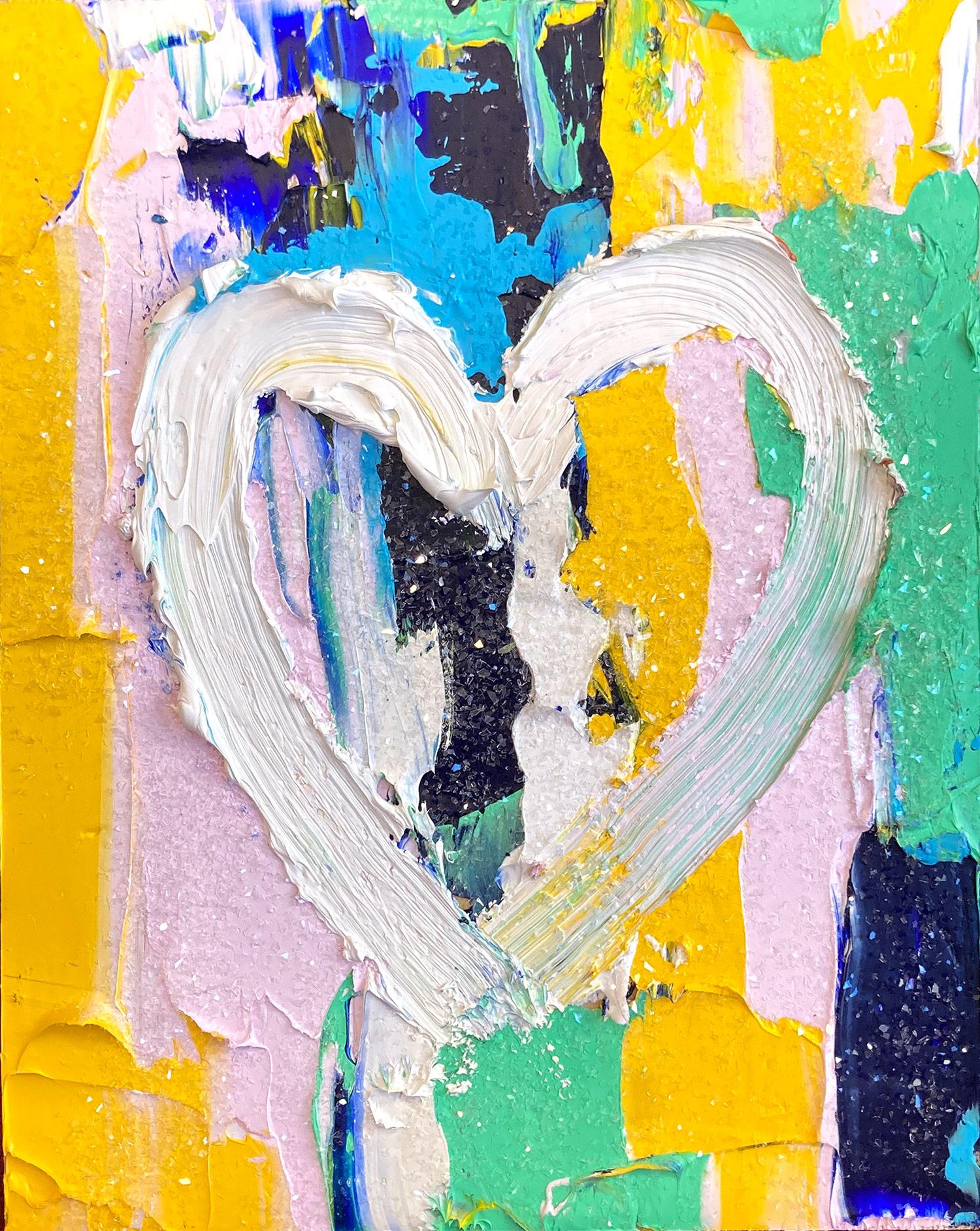 Motivated by bold color and fast brushwork, we are moved by the simplicity and thick textured oil paints in these works. Shaoul’s “My Heart Collection” is a vibrant and energetic display of love encapsulated in these elegant hearts, leaving us with