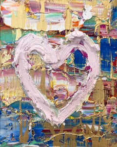 "My Marie-Antoinette Heart" Contemporary Pop Art Oil Painting with Floater Frame