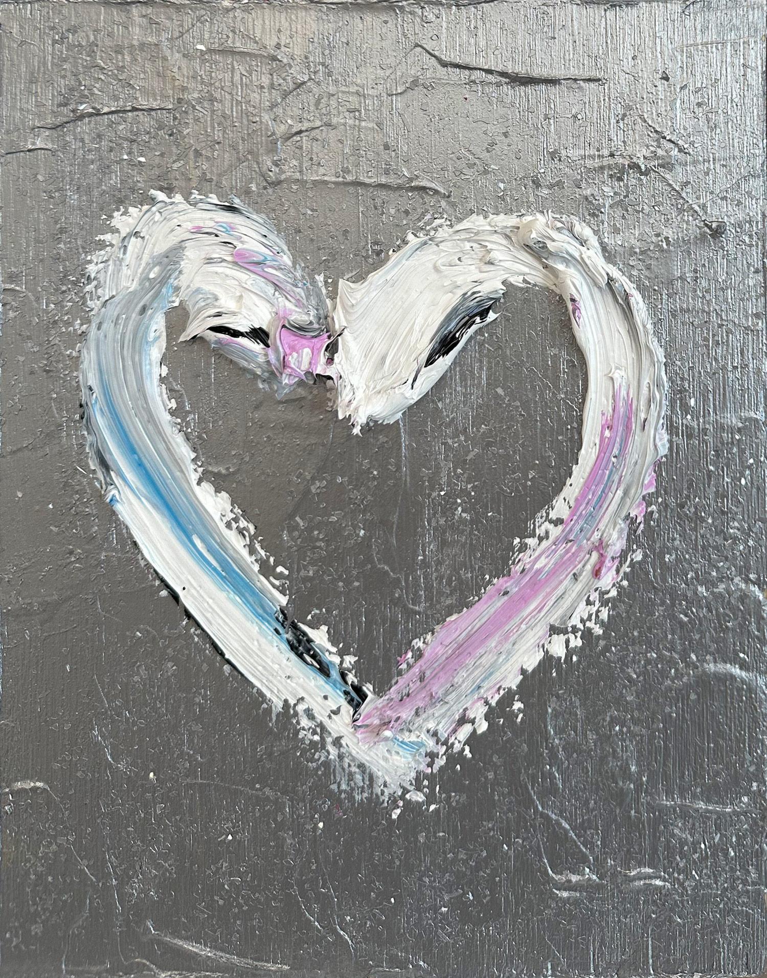 Motivated by bold color and fast brushwork, we are moved by the simplicity and thick textured oil paints in these works. Shaoul’s “My Heart Collection” is a vibrant and energetic display of love encapsulated in these miniature hearts, leaving us