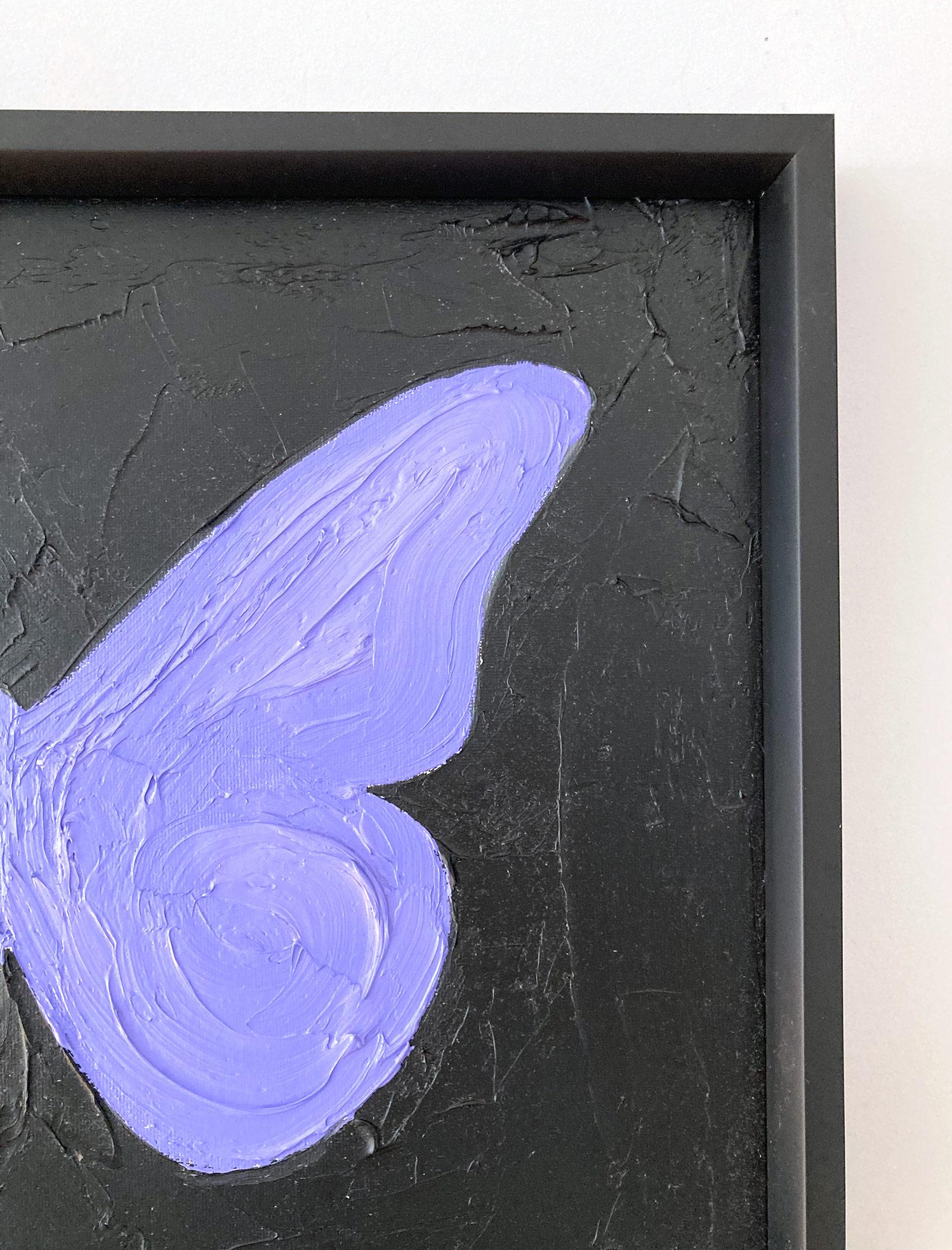 Motivated by bold color and fast brushwork, we are moved by the simplicity and thick textured oil paints in these works. Shaoul’s “My Butterfly Collection” is a vibrant and energetic display of transformation encapsulated in these playful