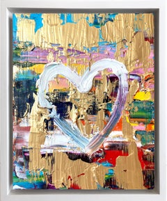 "My Renaissance Heart" Contemporary Oil Painting Framed w Floater Frame