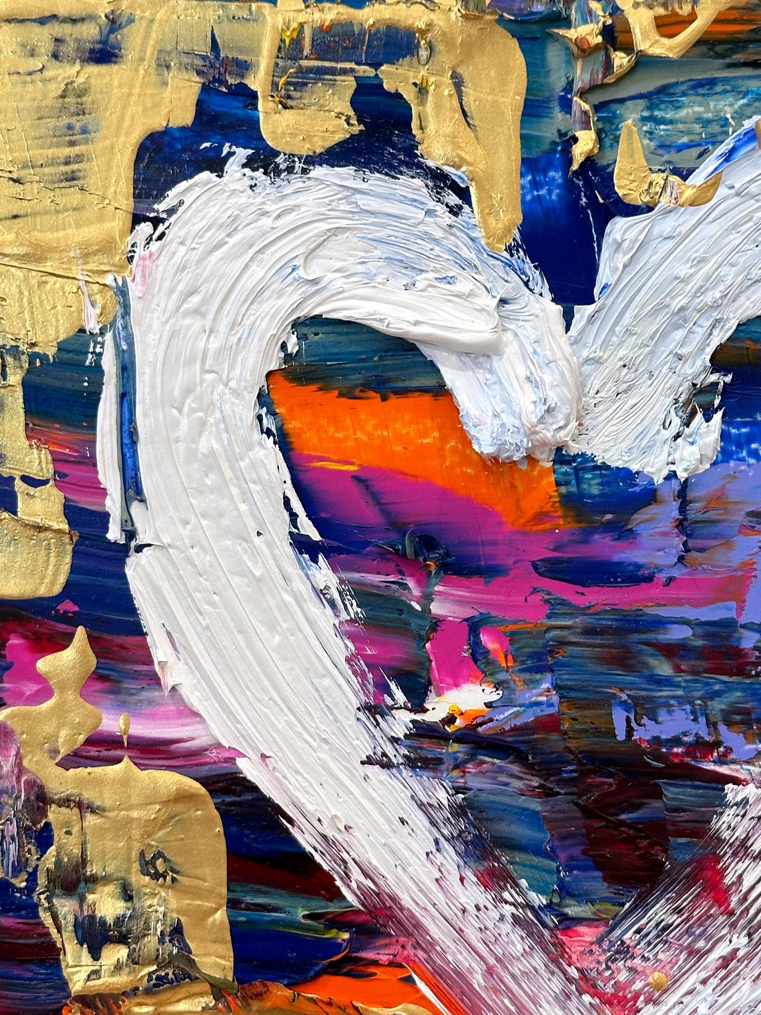 „Mein Renaissance-Herz“ Buntes Pop-Art-Ölgemälde mit weißem Floater-Rahmen (Zeitgenössisch), Painting, von Cindy Shaoul