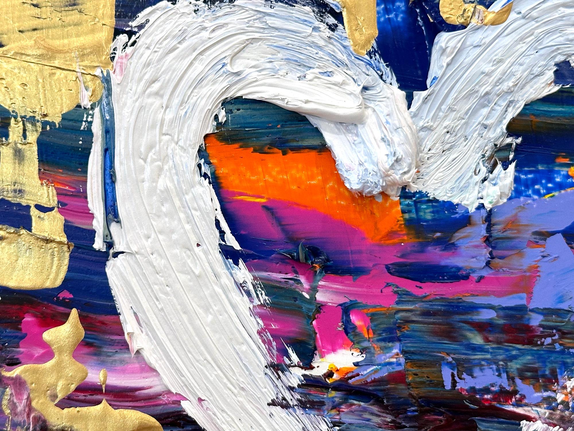 „Mein Renaissance-Herz“ Buntes Pop-Art-Ölgemälde mit weißem Floater-Rahmen im Angebot 1