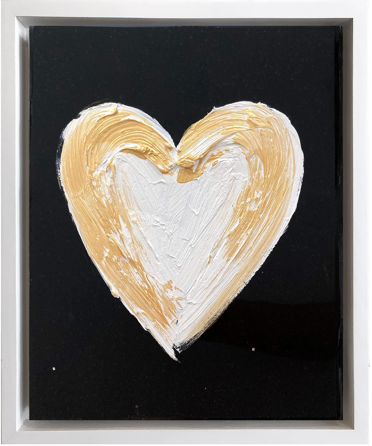 "My Royal Heart" Contemporary Pop Art Oil Painting with Floater Frame