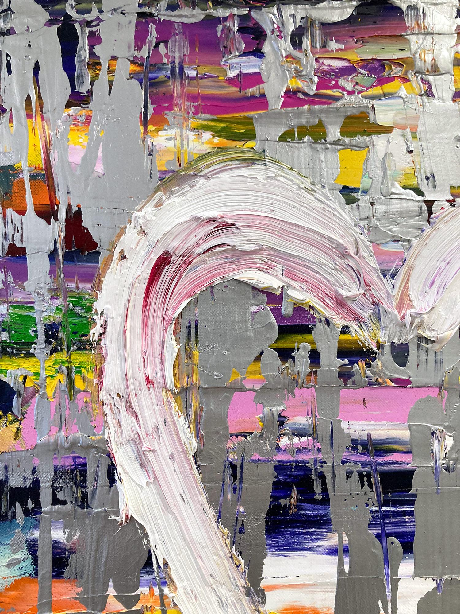 Motivated by bold color and fast brushwork, we are moved by the simplicity and thick textured oil paints in these works. Shaoul’s “My Heart Collection” is a vibrant and energetic display of love encapsulated in these elegant hearts, leaving us with