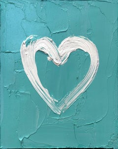 "My Something From Tiffany's Heart" Pop Art Oil Painting with Floater Frame