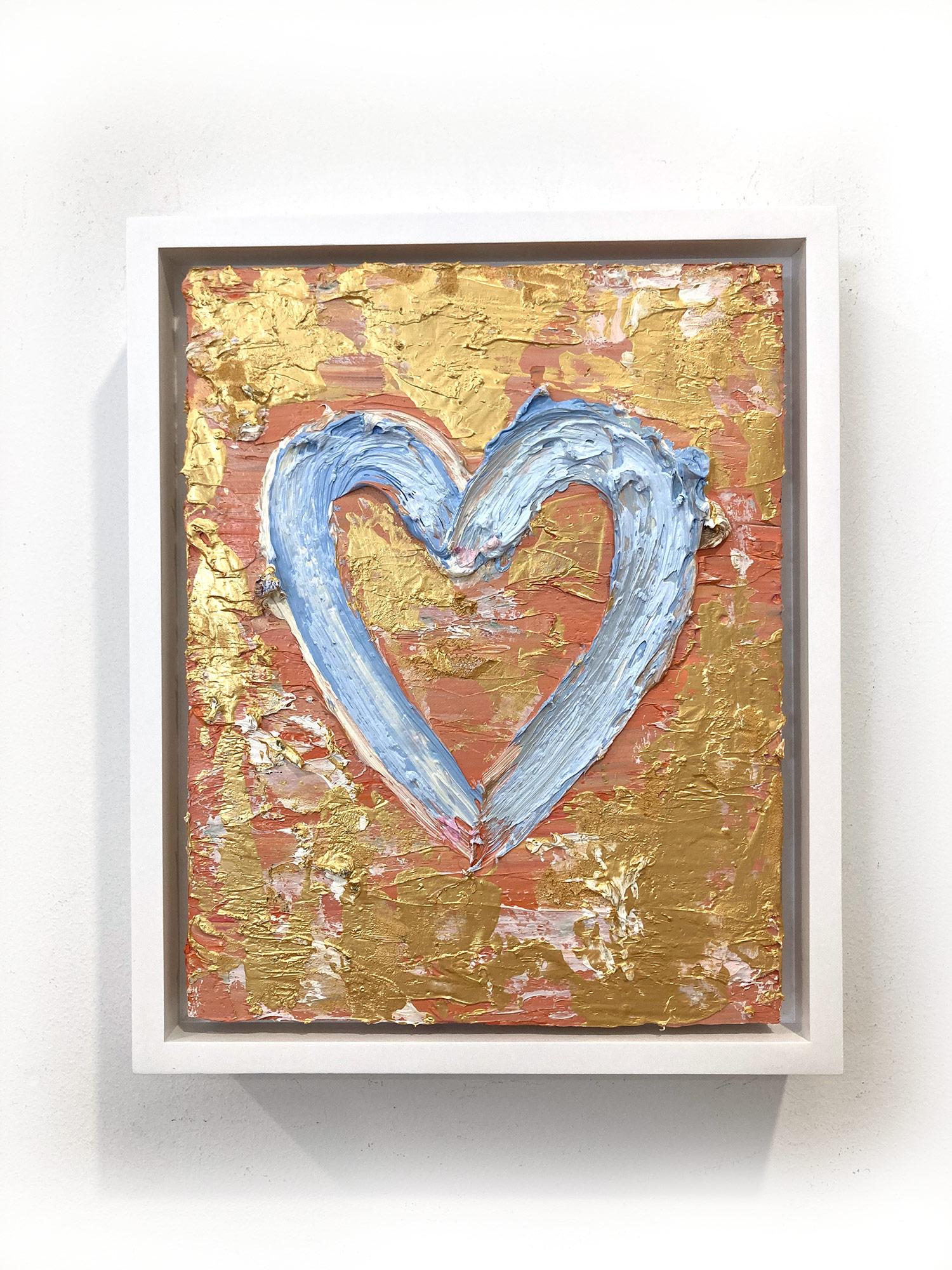 „My St. Barts Kissed Heart“, farbenfrohes Pop-Art-Ölgemälde, Ölgemälde und weißer Floater-Rahmen im Angebot 11