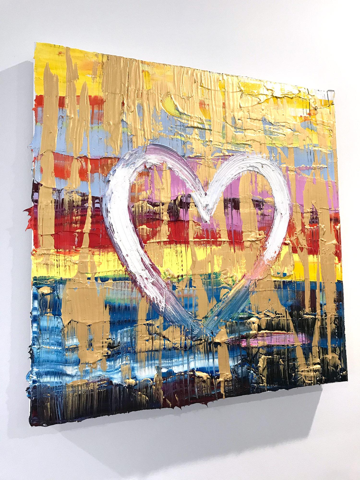 heart paintings on canvas