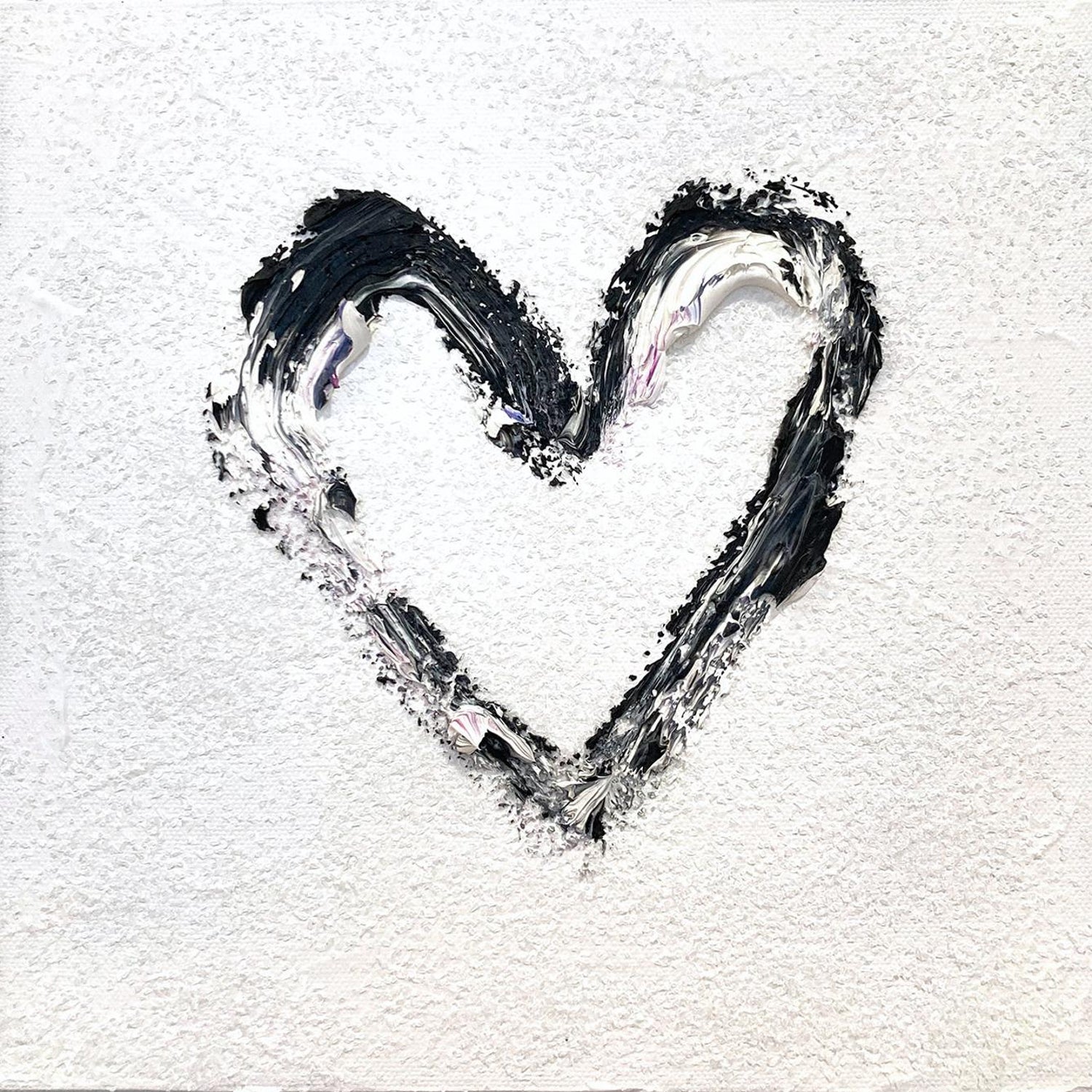 Cindy Shaoul My White Diamond Heart Contemporary Oil Painting With Diamond Dust On Canvas At 1stdibs Cindy Shaoul My White Diamond Heart Contemporary Oil Painting With Diamond Dust On Canvas At 1stdibs