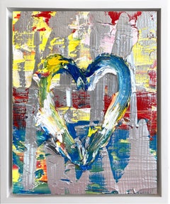 "My Willy Wonka Heart" Contemporary Pop Oil Painting with Floater Frame