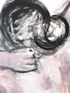 "Nude Study" After Modigliani Nude Oil Painting on Heavy Weight Paper