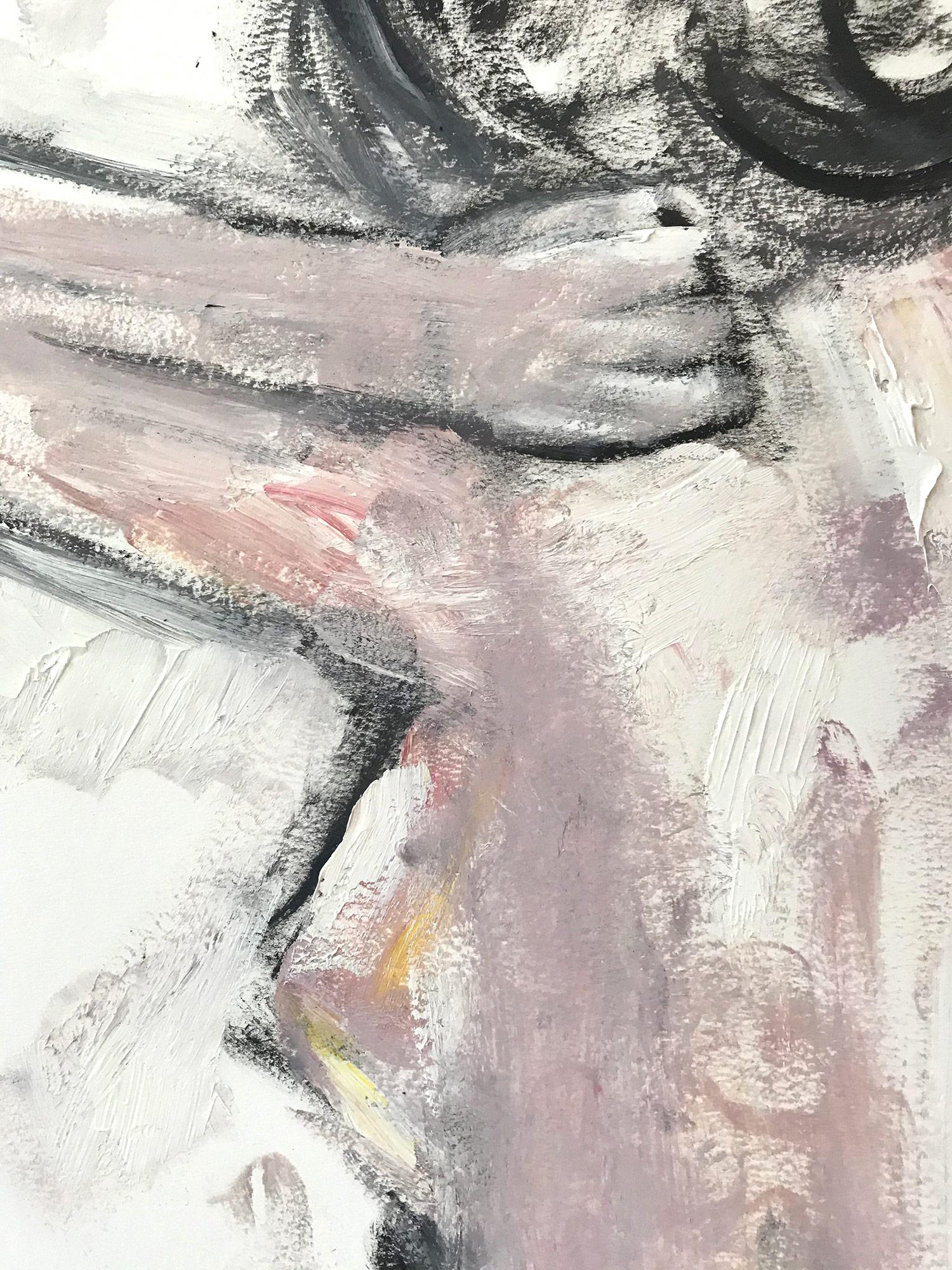 Exploring the purity of the feminine form and the drama of French haute couture, artist Cindy Shaoul creates a dialogue between the figurative and the abstract. Her spirited compositions are both dramatic and invigorating, capturing the fleeting