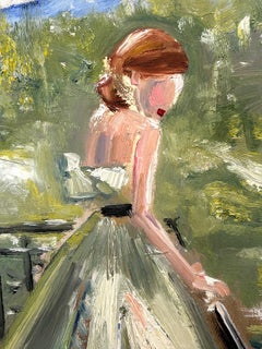 "Olivia in Giambattista Valli, Paris" Olivia Palermo Oil Painting on Paper