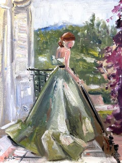 "Olivia in Giambattista Valli, Paris" Olivia Palermo Oil Painting on Paper