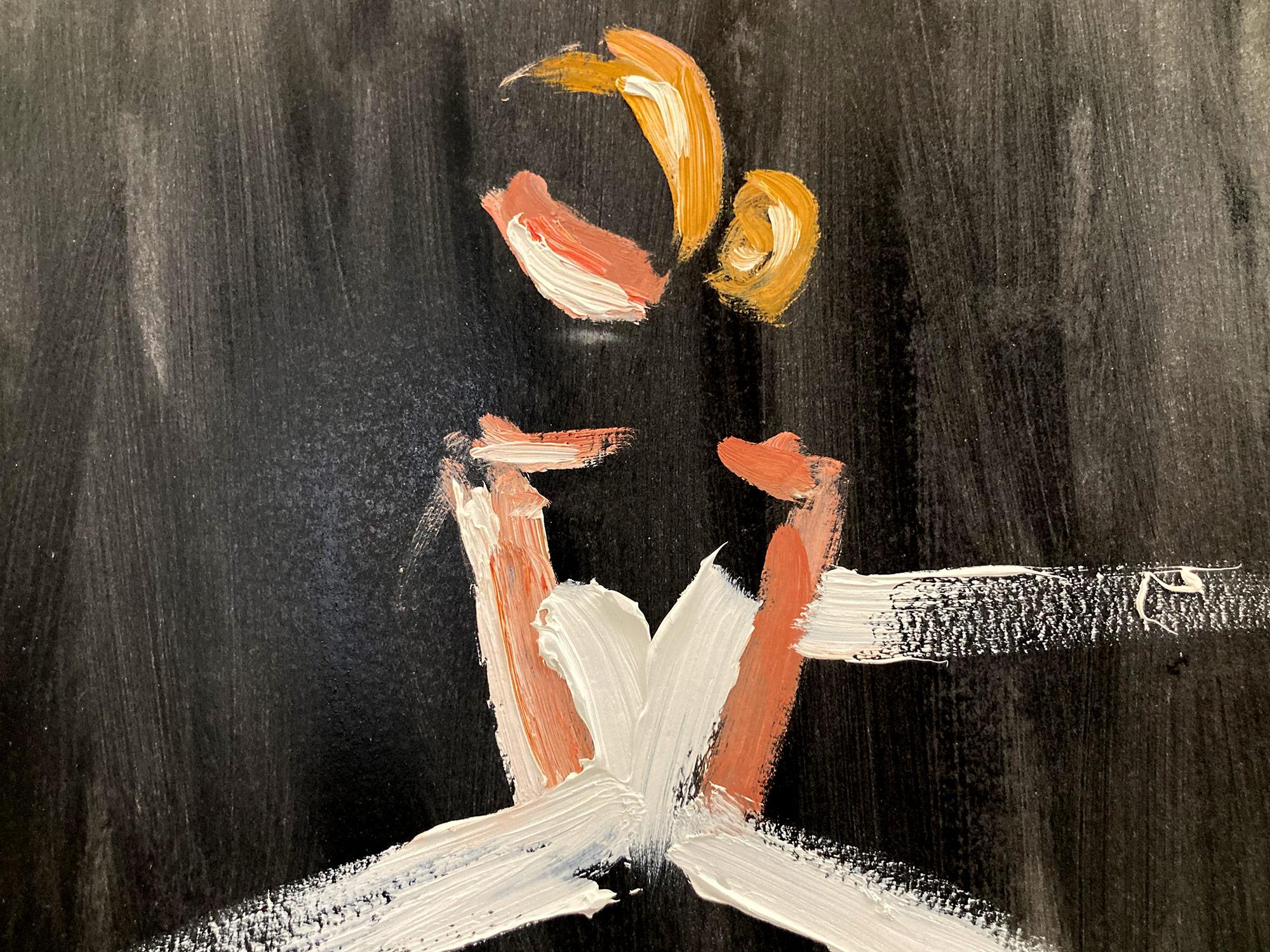 Exploring the purity of the feminine form and the drama of French haute couture, artist Cindy Shaoul creates a dialogue between the figurative and the abstract. Her spirited compositions are both dramatic and invigorating, capturing the fleeting