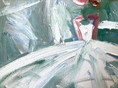 "Paris in Spring" Abstract Figure Gown Haute Couture Oil Painting on Canvas